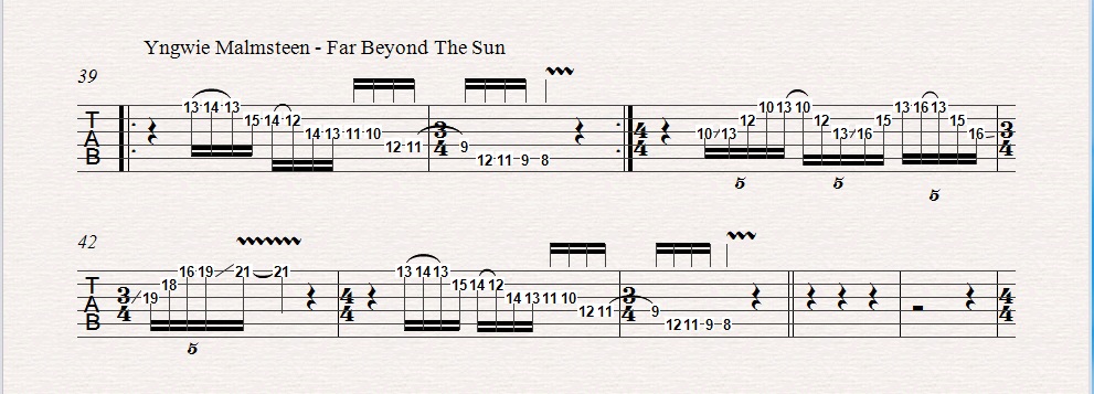 Far Beyond The Sun Guitar Pro